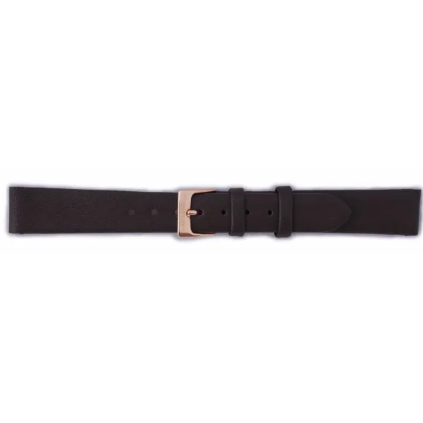 Řemínek Orient UDEVERC, kožený hnědý, rosegold přezka (pro model FUB9B)