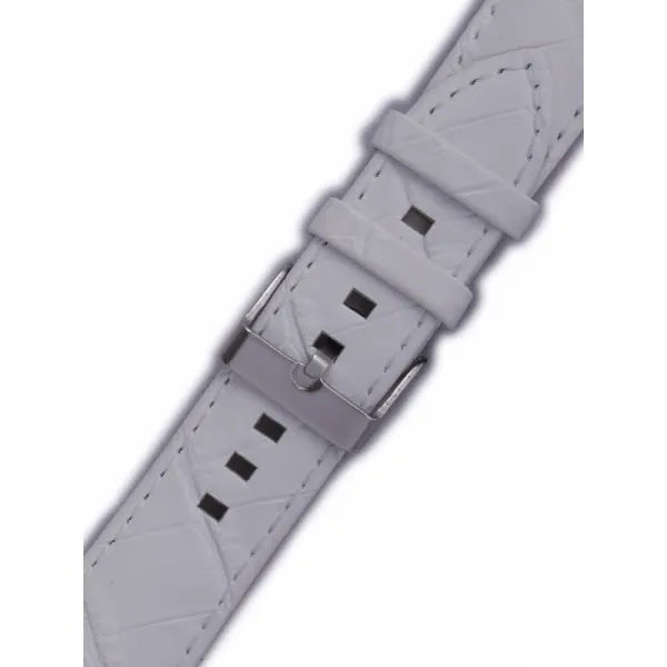 Řemínek Orient UDFHKRW, kožený bílý, rosegold přezka (pro model FAC0A)