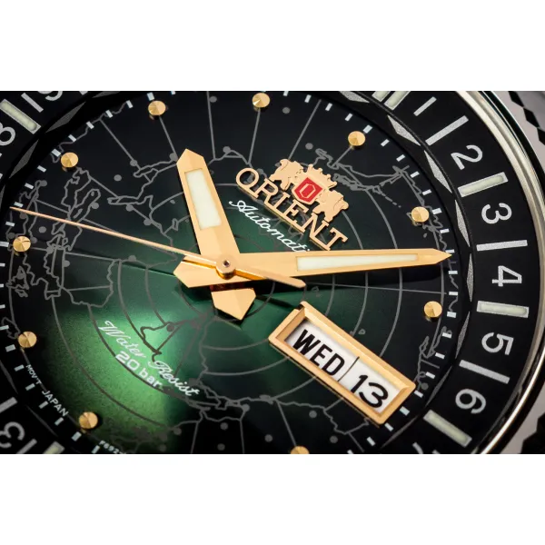 Orient Revival World Map Automatic RA-AA0E02E19B