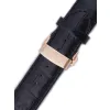 Řemínek Orient UDCVWRB, kožený černý, rosegold přezka (pro model FETAC)