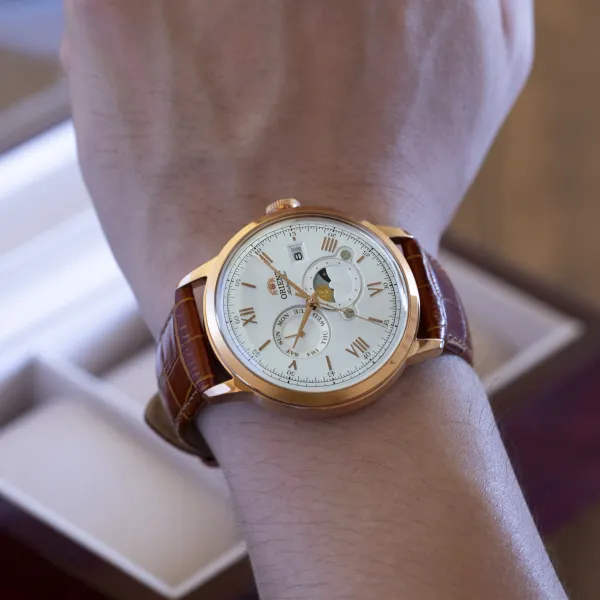 Orient Classic Bambino 2nd Generation Version9 Sun & Moon Automatic RA-AK0801S10B