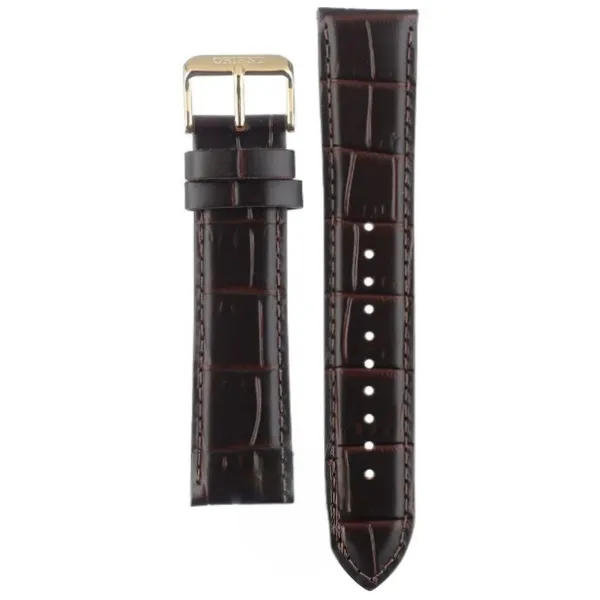 Kožený řemínek Orient UL00A011G0 22mm (pro model RA-AC0F), hnědý