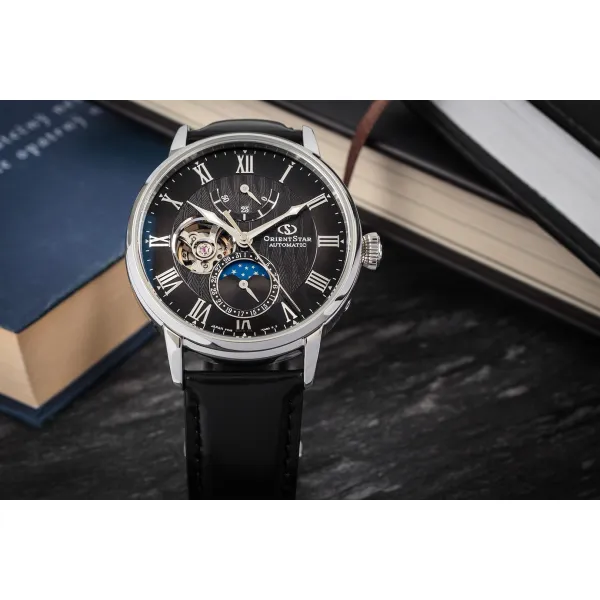 Orient Star Classic Moonphase Open Heart Automatic RE-AY0107N00B